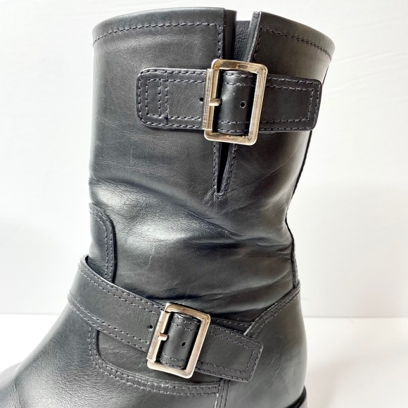 Authentic Prada Calf Leather Moto Boots - Picture 5 of 16
